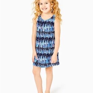 Lilly Pulitzer Blue and White Kids Casual Dress